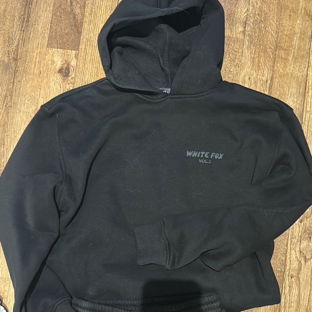 White Fox Boutique Black Hoodie brand new never worn fresh out of the box
